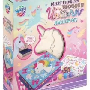 Bara denna vecka | Pysselset Unicorn Smyckesskrin i trä