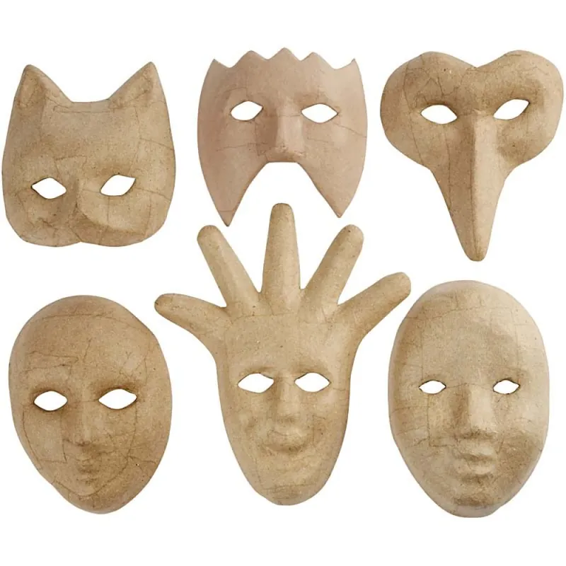 Masker av papier-maché | Riktigt fynd
