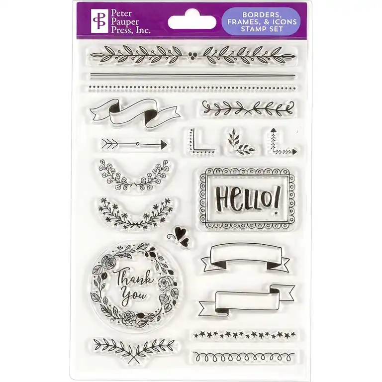 Clearstamps - Borders, Frames & Icons - Ny lansering