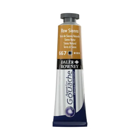Daler-Rowney Aquafine Gouache 15 ml Raw Sienna 667 | Klar att skickas