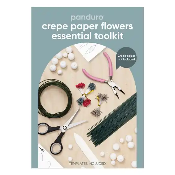 Kit med allt du behöver för att göra pappersblommor | Utförsäljning