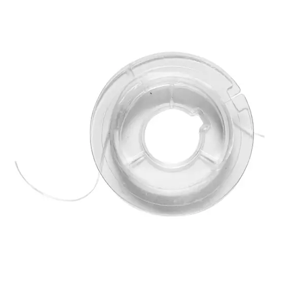 Expressleverans - Vit platt / flat elastisk smyckestråd Ø0,3 mm, 10 meter