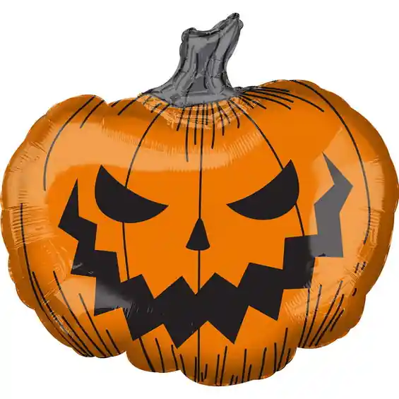 Ballong med en stor hemsk pumpa 73×68 cm – perfekt till halloween-festen | Prissänkt
