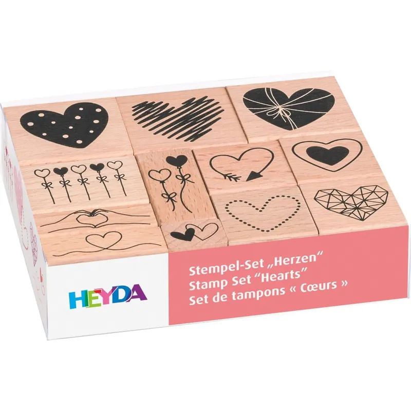 Stämpelset hjärtan - Hög kvalitet