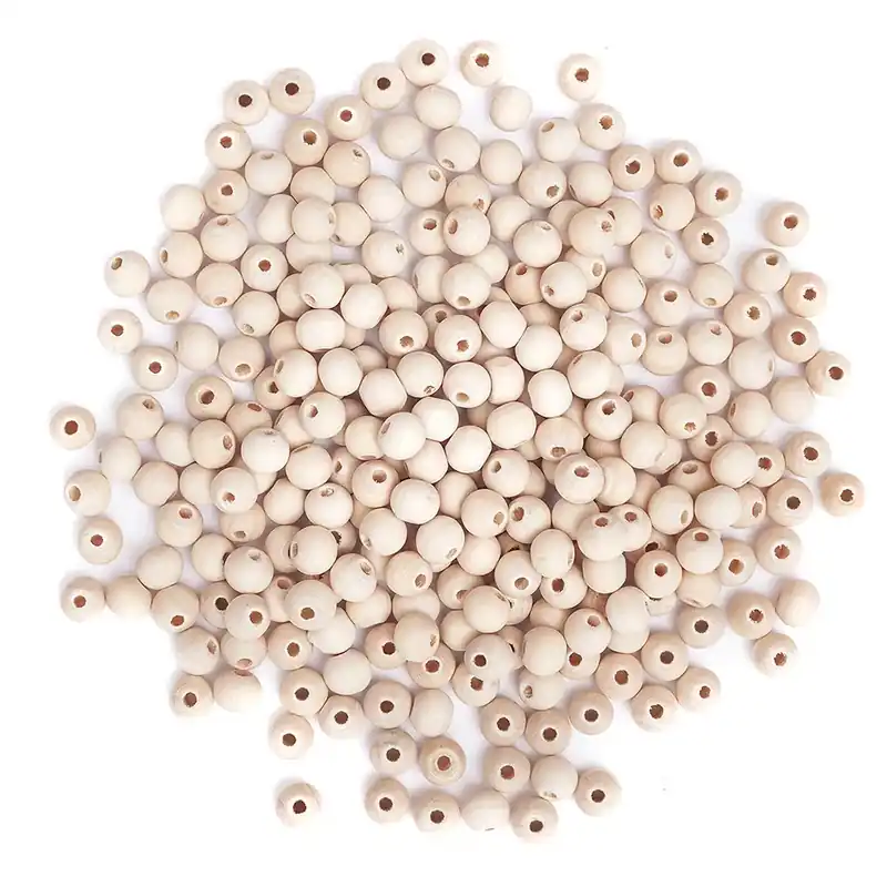 Runda träpärlor 8 mm (300 st) | Fabrikspris
